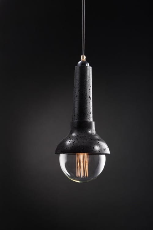 Daimyo Black Pendant | Pendants by Vaspi Studio. Item made of aluminum