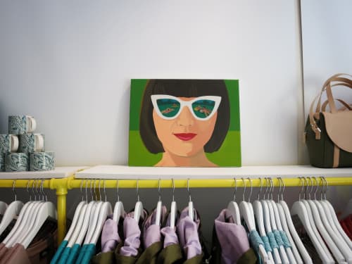 Kate Spade Saturday | Oil And Acrylic Painting in Paintings by Helena Wurzel. Item composed of canvas & synthetic