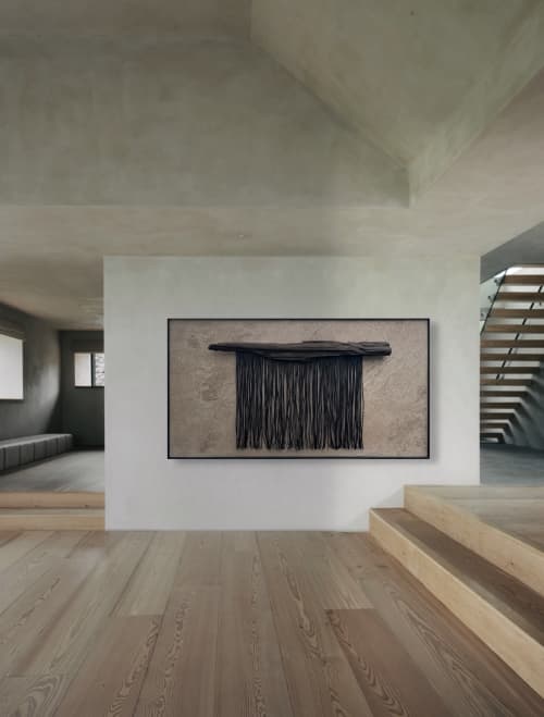 "amplify and empower" (sold) | Wall Sculpture in Wall Hangings by VISCERAL HOME. Item composed of oak wood and stone in boho or contemporary style