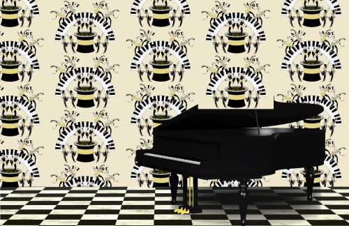 Art Deco Jazz Age | Wallpaper in Wall Treatments by ART DECOR DESIGNS. Item composed of paper