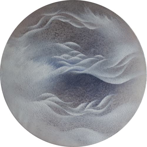 The rivers we share | Mixed Media in Paintings by Francesca Borgo. Item composed of canvas in minimalism or contemporary style