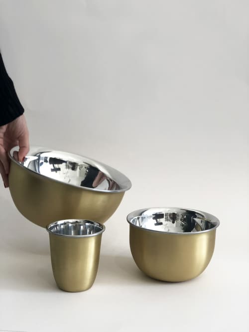 Chafe Bowls | Dinnerware by Nayef Francis | Nayef Francis Design Studio in Beirut. Item composed of steel