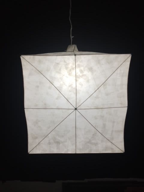 Cube Hanging Lamp | Pendants by Pedro Villalta. Item made of steel & paper