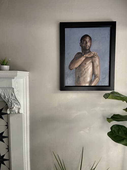 Portrait in Oil, "Onesimus" | Oil And Acrylic Painting in Paintings by Erik Linton. Item composed of canvas