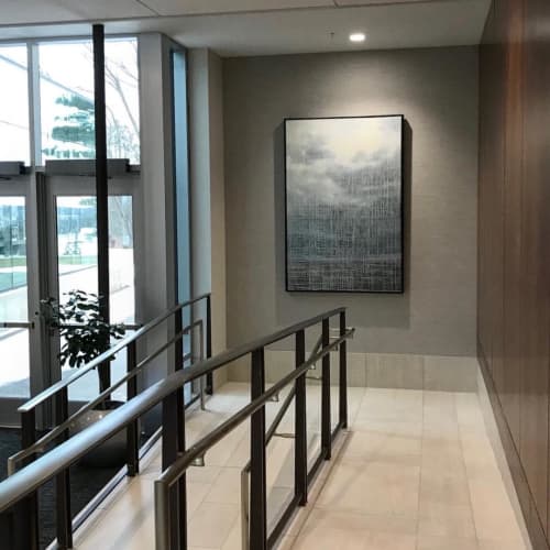 Encaustic Painting | Oil And Acrylic Painting in Paintings by Tania Dibbs | Federal Home Loan Bank-Topeka in Topeka. Item composed of canvas and synthetic