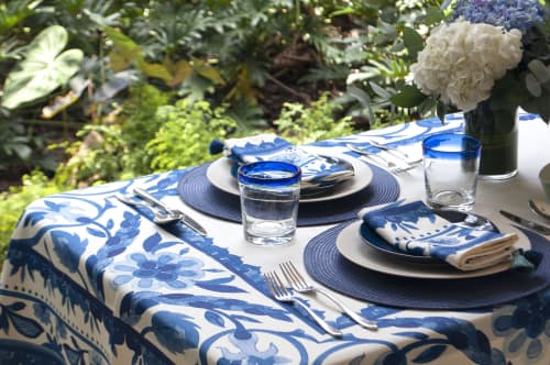 Capri Table Runner | Linens & Bedding by OSLÉ HOME DECOR. Item composed of fabric