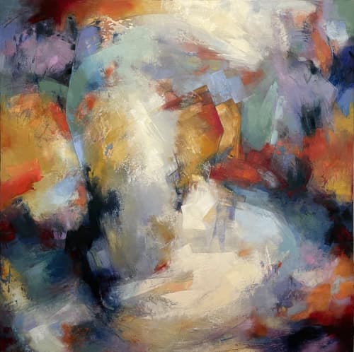 Between the Heavens and the Falls: Home | Mixed Media in Paintings by AnnMarie LeBlanc. Item works with contemporary & modern style