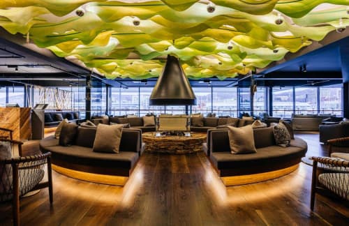 Pacific Kelp | Chandeliers by JAN FLOOK | MACq 01 Hotel in Hobart. Item made of synthetic