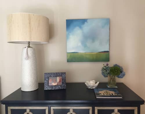 Summer Blues Painting | Oil And Acrylic Painting in Paintings by Carrie Megan