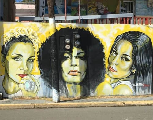 My 3 BBF’s | Street Murals by Albertus Joseph. Item composed of synthetic