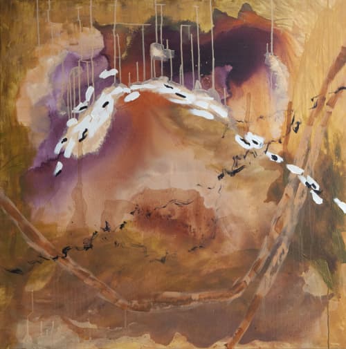 Where Winter Cannot Follow | Oil And Acrylic Painting in Paintings by PUGMATIK. Item composed of canvas in boho or contemporary style