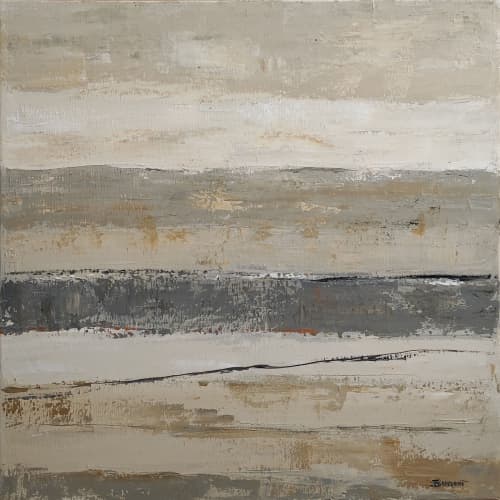 Accalmie | Oil And Acrylic Painting in Paintings by Sophie DUMONT.. Item made of wood with canvas works with minimalism & contemporary style
