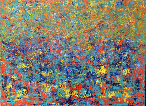 Recycle Green Waste | Oil And Acrylic Painting in Paintings by Reade C Gloeckner Fine Art. Item made of canvas & synthetic