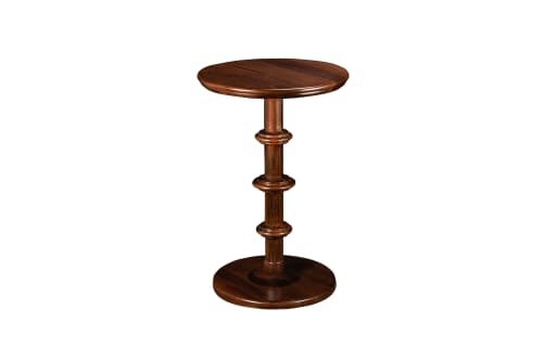 Custom Turned Side Table | Tables by Costantini Design. Item made of wood compatible with contemporary and modern style