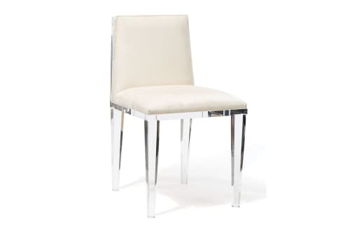 Acrylic dining table chair | Accent Chair in Chairs by PlasticMart