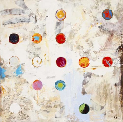 Abstract Original Painting "Untitled 55" | Oil And Acrylic Painting in Paintings by Carolina Alotus. Item composed of canvas and synthetic