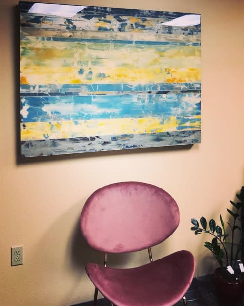 Abstract Painting | Oil And Acrylic Painting in Paintings by Andrzej Michael Karwacki | Pet Emergency & Specialty Center of Marin in San Rafael. Item composed of synthetic