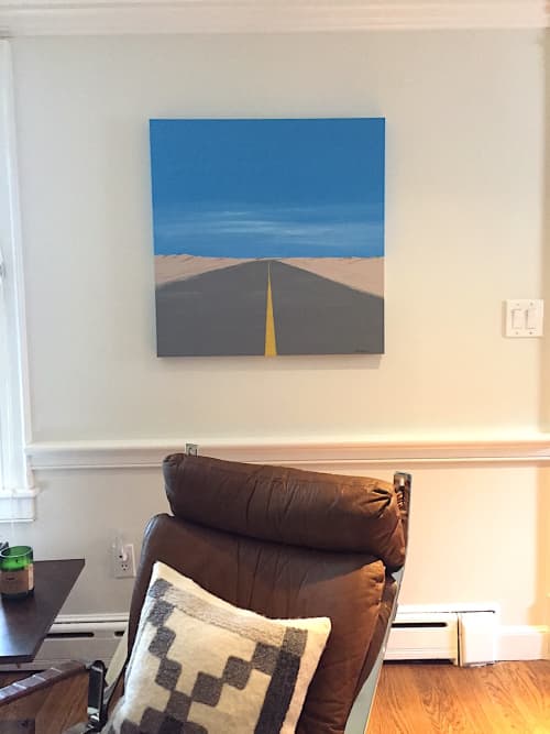 Straight to the Curve - Original | Oil And Acrylic Painting in Paintings by Paul Pedulla. Item made of canvas