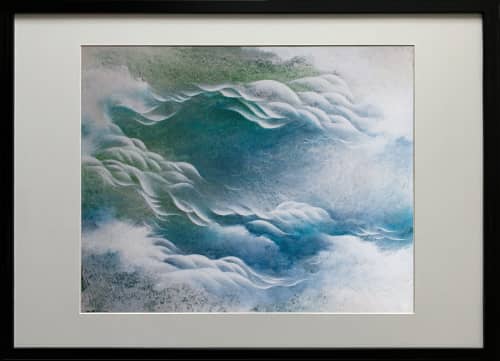Endless rivers | Oil And Acrylic Painting in Paintings by Francesca Borgo. Item composed of synthetic in minimalism or contemporary style