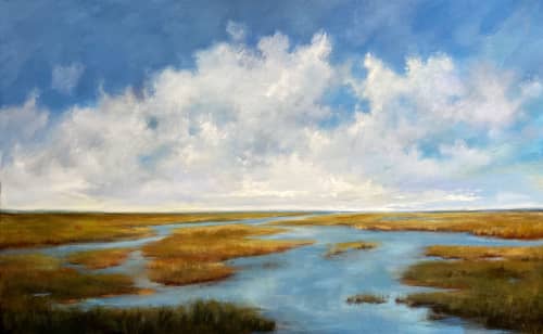 A New Day | Oil And Acrylic Painting in Paintings by Victoria Jackson. Item made of synthetic