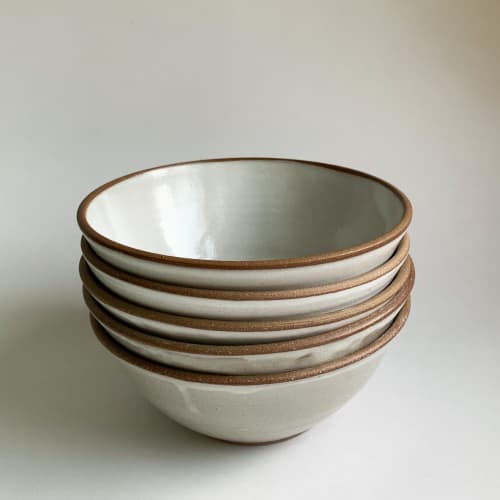 Soup Bowl in Linen | Dinnerware by Keyes Pottery. Item composed of ceramic