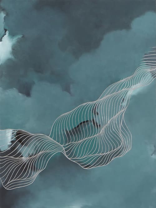 Nostalgia | Oil And Acrylic Painting in Paintings by Tracie Cheng. Item composed of canvas & synthetic