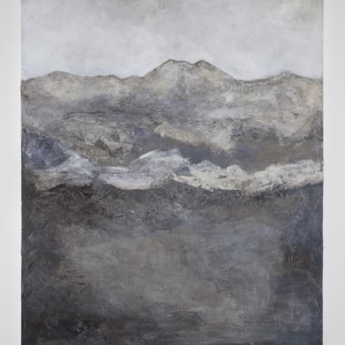 Private Residence | Oil And Acrylic Painting in Paintings by Kim Fonder. Item composed of canvas