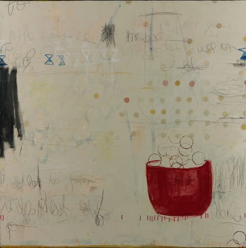 Feeling This Way 1 - 60"x60" Original Painting | Oil And Acrylic Painting in Paintings by Sidnea D'Amico. Item made of canvas with synthetic