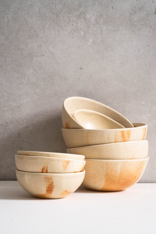 Beige Matte Stoneware Bowl | Dinnerware by Creating Comfort Lab