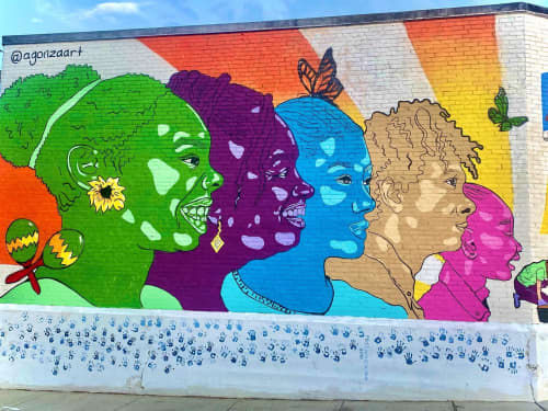 Olneyville Tufts Community Mural | Street Murals by AGONZA