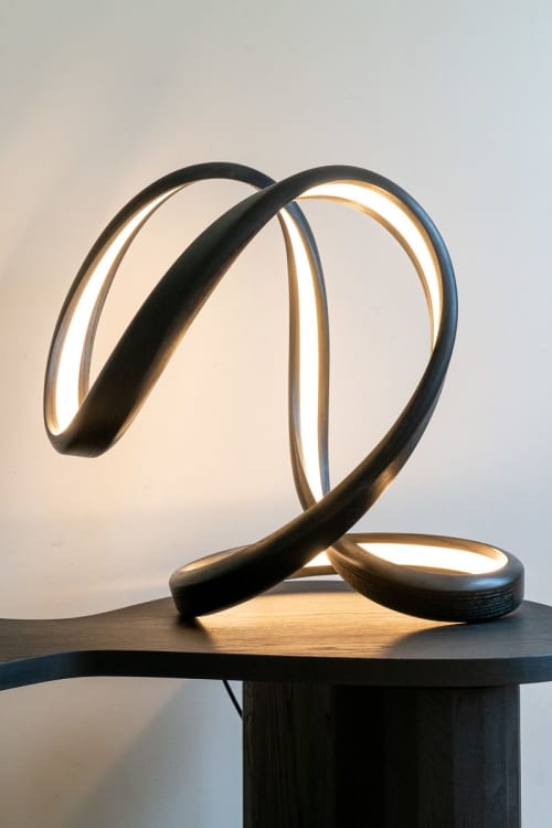 Laço Light Sculptures | Sculptures by Giulio D'Amore Studio. Item composed of wood