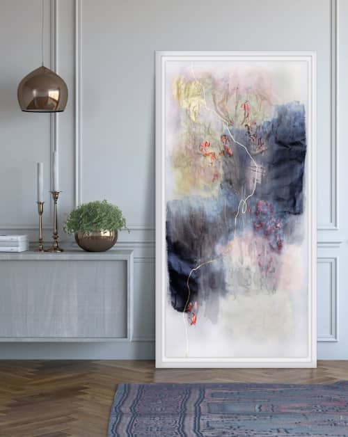 It Will Only Hurt A Little | Oil And Acrylic Painting in Paintings by Christine Olmstead. Item made of paper with synthetic