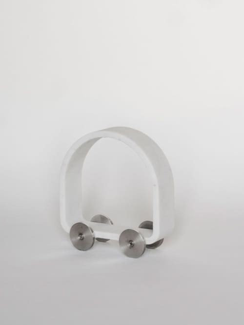 Velocimano 2 | Sculptures by gumdesign. Item composed of metal and marble in contemporary style