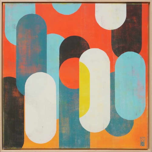 Traffic sunny & Blue | Oil And Acrylic Painting in Paintings by Ronald Hunter. Item made of canvas & synthetic