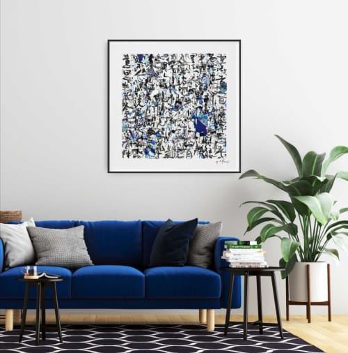 Blue prayer - Fine art Giclée print | Prints by Xiaoyang Galas. Item made of paper