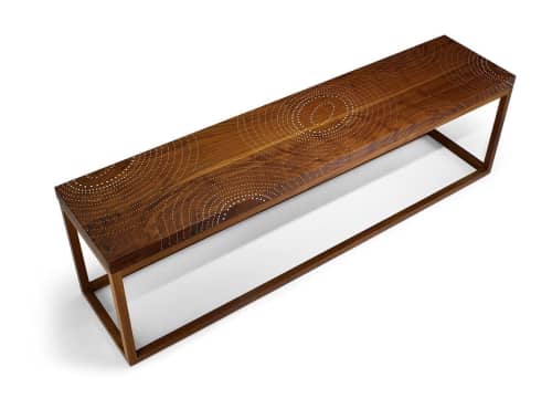 Nail Inlay Coffee Table No. 11 | Tables by Peter Sandback. Item composed of walnut in minimalism or mid century modern style