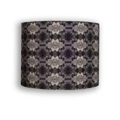 Luscius Grape Damask Lampshade | Table Lamp in Lamps by Ri Anderson | Casa Delphine Hotel Boutique in San Miguel de Allende. Item composed of aluminum