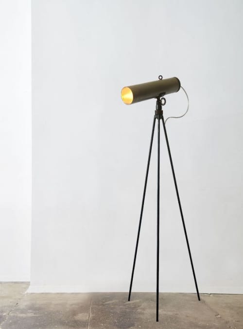 Boenkyo | Floor Lamp in Lamps by 2MONOS STUDIO. Item made of brass works with minimalism & mid century modern style