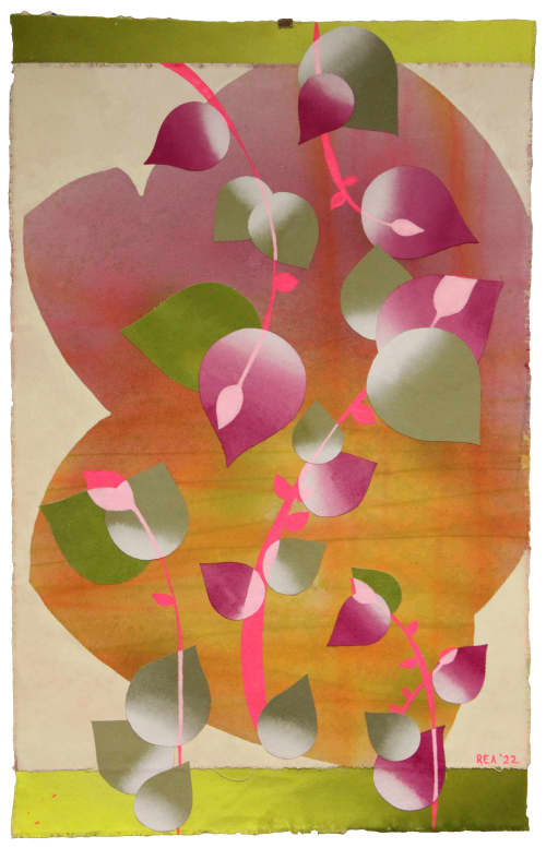 Charlie Won't Wear Pink | Oil And Acrylic Painting in Paintings by Mel Rea7. Item made of canvas & synthetic