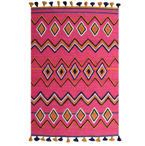 Moroccan Wool Rug 5'x8' | Area Rug in Rugs by MEEM RUGS. Item made of wool works with boho & country & farmhouse style