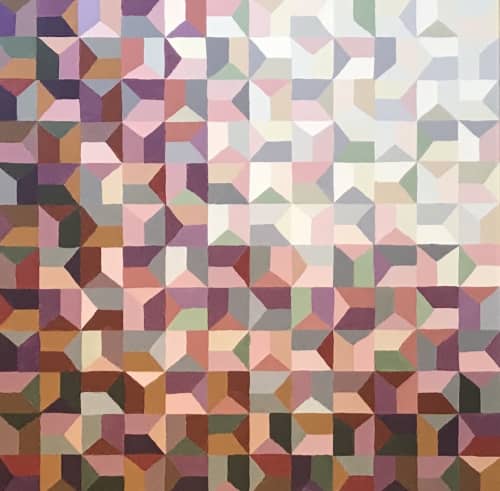 Labyrinth Spring | Oil And Acrylic Painting in Paintings by Marina Astakhova. Item composed of canvas & synthetic