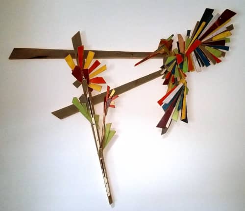 TUCUSITO (Hummingbird) | Wall Sculpture in Wall Hangings by JOSE ANTONIO ARVELO. Item made of wood