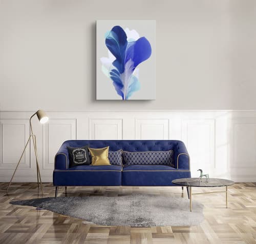 Abstract Painting: Gods of Spring have spoken / 40x30" | Mixed Media by Marta Spendowska. Item composed of canvas
