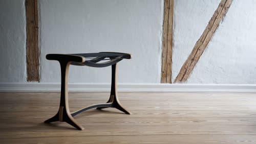 Cord Stool | Chairs by Peter Qvist. Item made of birch wood works with minimalism & contemporary style