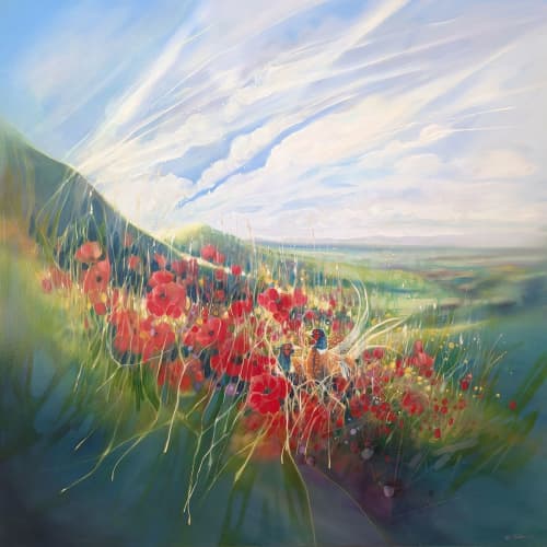 A Timeless Magic | Oil And Acrylic Painting in Paintings by Gill Bustamante. Item made of canvas works with contemporary & country & farmhouse style