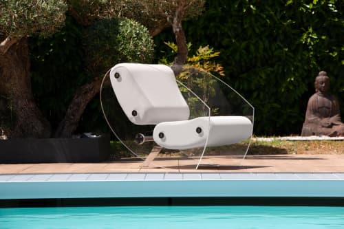 KUUMO Design  MW07 ARMCHAIR | Accent Chair in Chairs by KUUMO Design. Item composed of fabric & steel compatible with contemporary and modern style