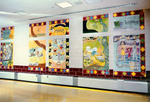 Building a Community of Learners | Murals by Josie Gonzalez | Public School 54 in Bronx. Item made of ceramic & synthetic