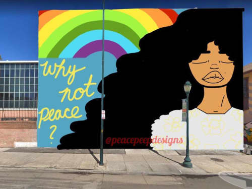 Wall Mural | Street Murals by Peace Peep Designs. Item composed of synthetic