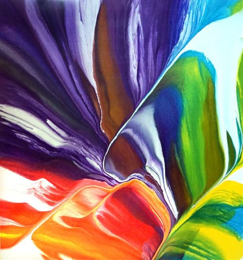 Labyrinth | Oil And Acrylic Painting in Paintings by Terry Kruse | Private Residence, Calgary in Calgary. Item composed of canvas and synthetic