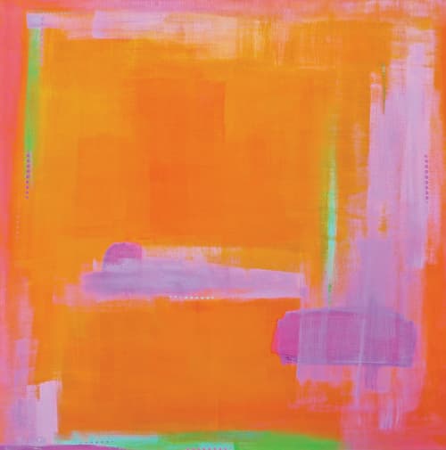 "Sun Shower" | Oil And Acrylic Painting in Paintings by Kat Evans. Item made of canvas